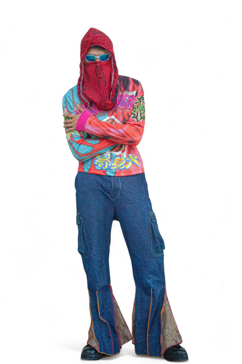 Playera Mugiwara Rojo Azul