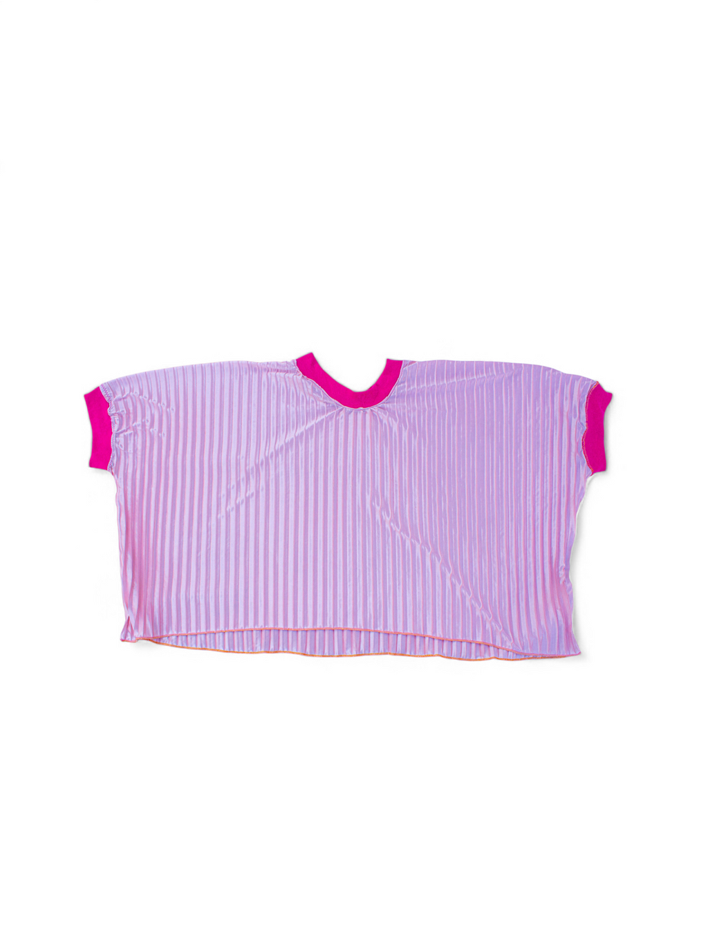 Set de top y pants de tela plisada