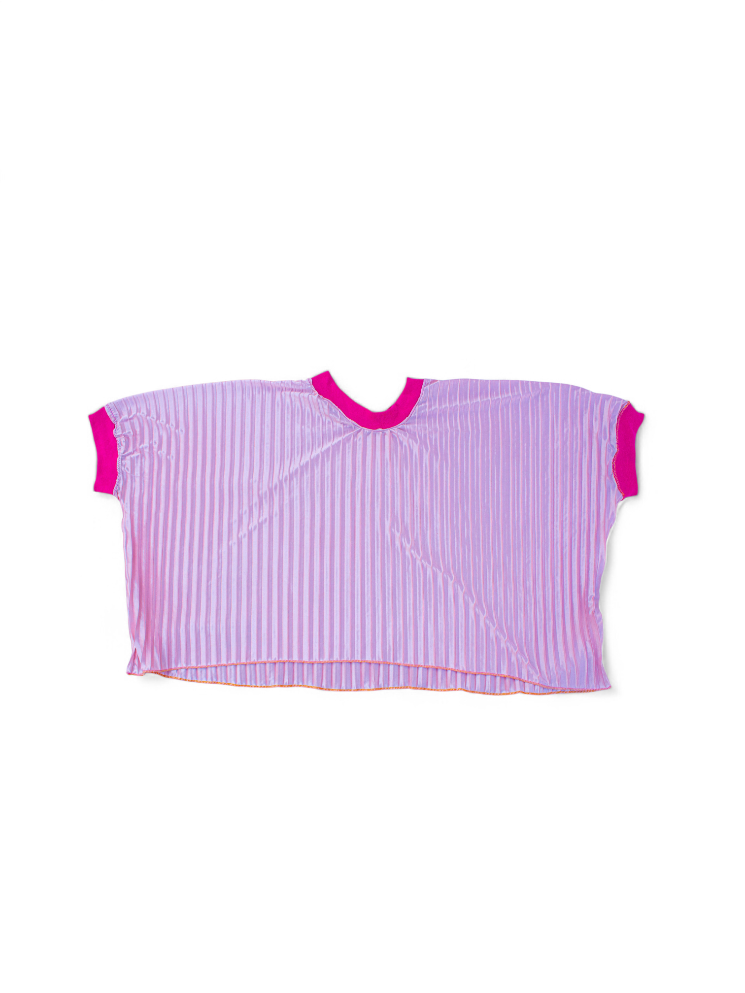 Set de top y pants de tela plisada